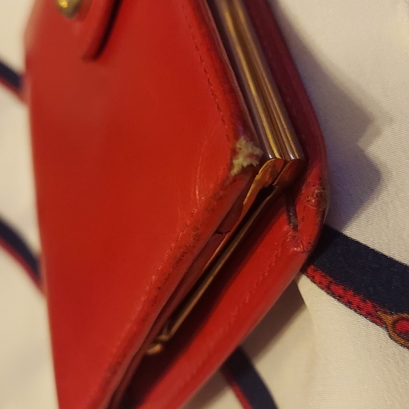 Gorgeous Gucci wallet red horseshoe, vintage mid 80's ♥ - Picture 10 of 14
